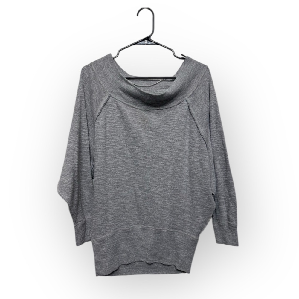 We The Free Light Gray Cowl‎ Neck Sweater
